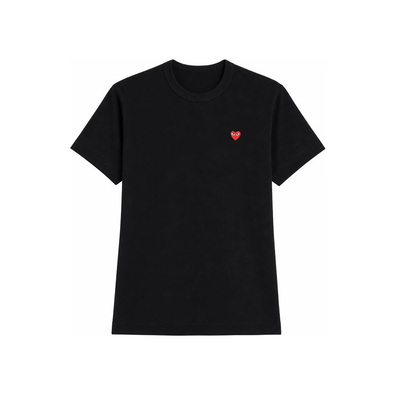 Comme des Garcons Mini Red Heart Patch Women’s Short Sleeve T-Shir AZ T303 051 1