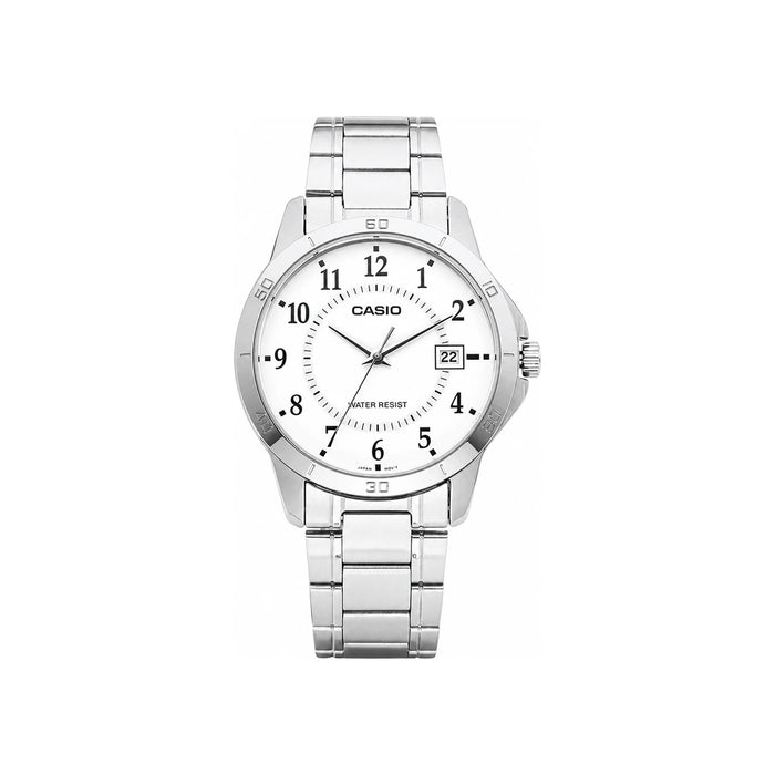 Casio Silver Tone Analog Stainless Steel Men’s Watch MTP V004D 7BUDF