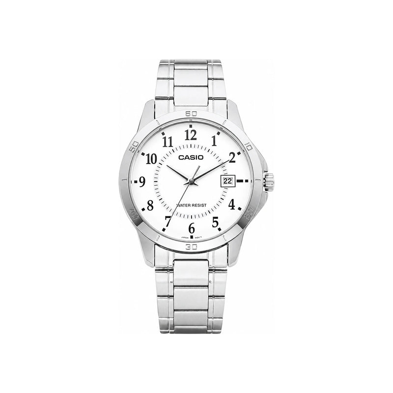 Casio Silver Tone Analog Stainless Steel Men’s Watch MTP V004D 7BUDF