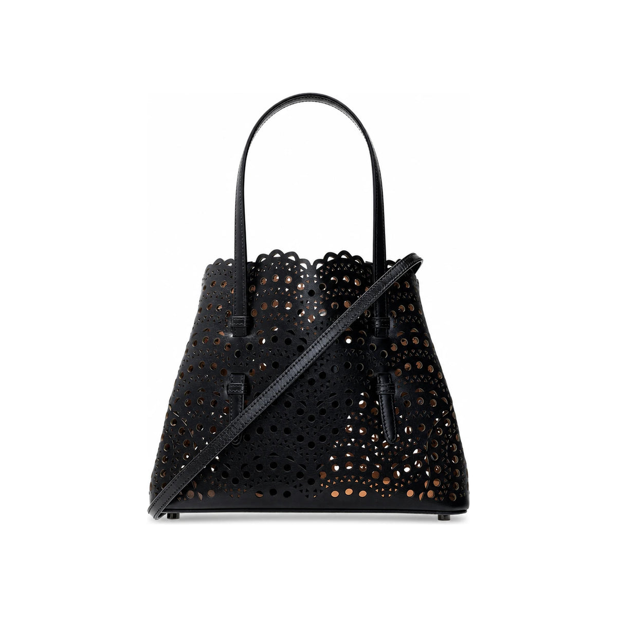 ALAIA Mina Wave Tote Bag Black Women’s