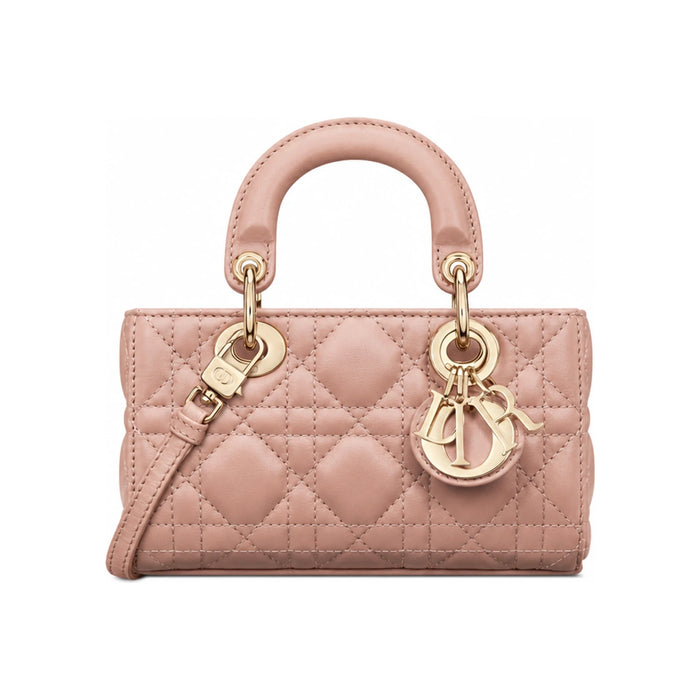 DIOR Lady D-Joy Micro Black Cannage Lambskin Crossbody Bag