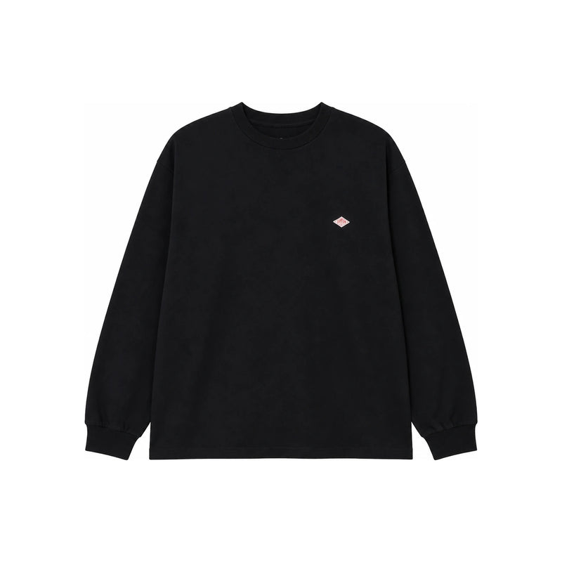 DANTON Stripe Black Long Sleeve T-Shirt DTC0200 TCB