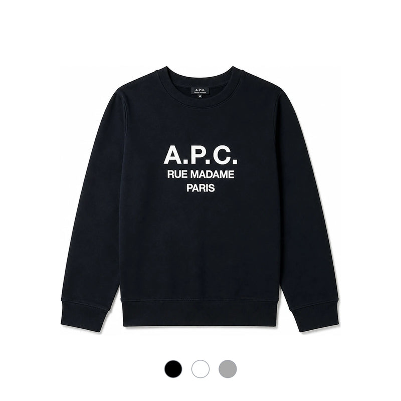 A.P.C. Women's VPC Logo Crewneck Sweatshirt COECQF27644