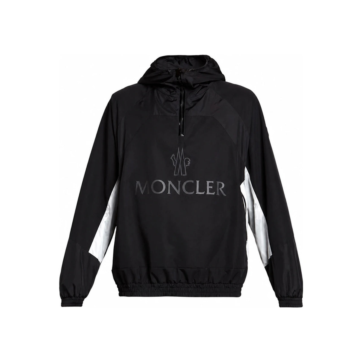 Moncler Men's Black Logo Hooded Anorak Jacket 1A001 12 596P7 999