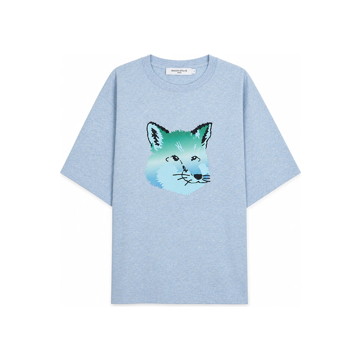 Maison Kitsune Men’s Fox Head Print T-Shirt KM00118KJ0008 BHM