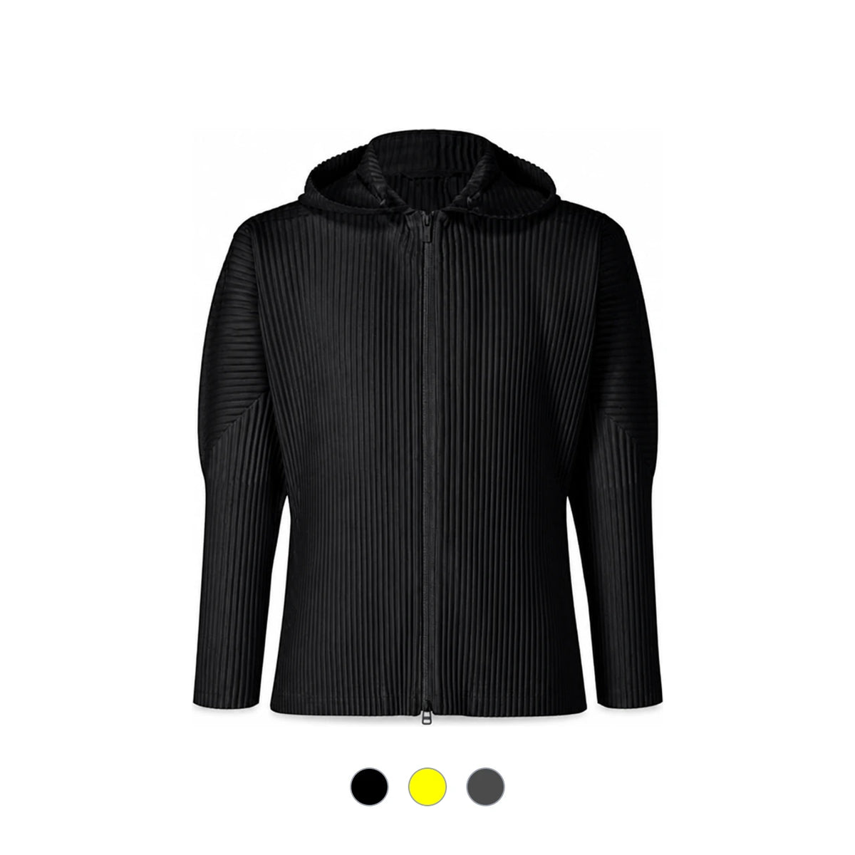 Issey Miyake Homme Plissé Monthly Color Pleated Hooded Zip-Up Jacket JL106
