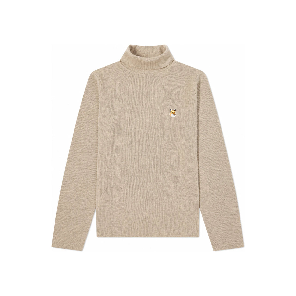 Maison Kitsune Fox Head Turtleneck Knit Sweater Women’s HW00516KT1036 H250
