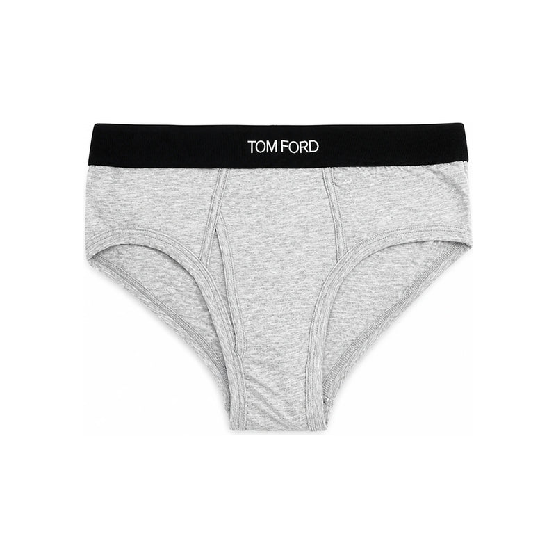 TOM FORD Men’s Brief Underwear White Cotton Low-Rise Panty T4LC1 1410 020