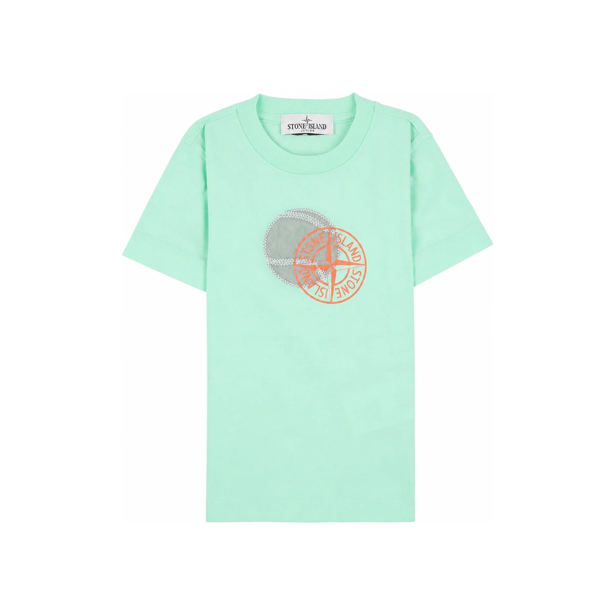 STONE ISLAND Junior Basketball Mint T-Shirt 781621070 V0044