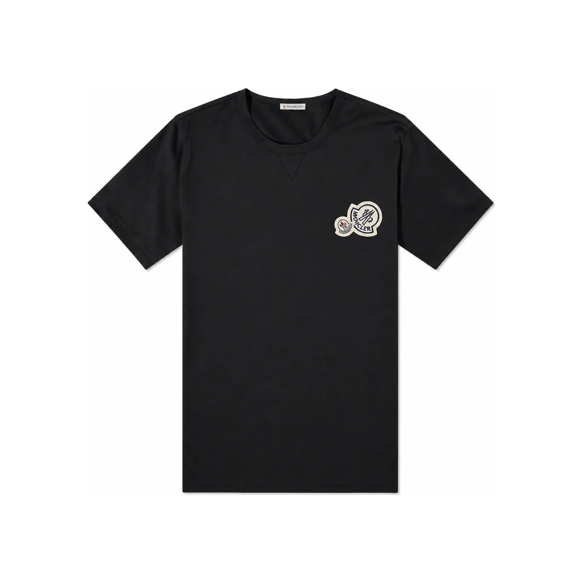 Moncler Double Logo T-Shirt Black White Men’s Top