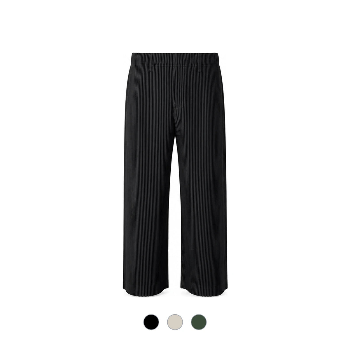 Issey Miyake Homme Plisse Monthly Color Men's Pleated Wide Leg Pants JF159