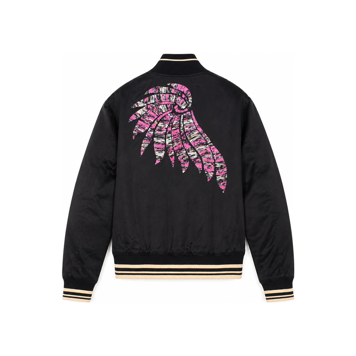 Dries Van Noten Men's Black Embroidered Bomber Jacket 231 020520 6190 900