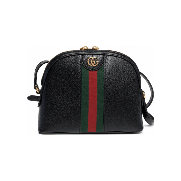 GUCCI Ophidia Small Shoulder Bag Black Leather 499621 1060
