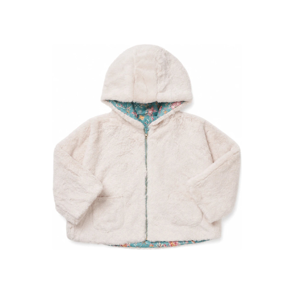 LOUISE MISHA Kids Wool Blend Coat GRC W23 R0129