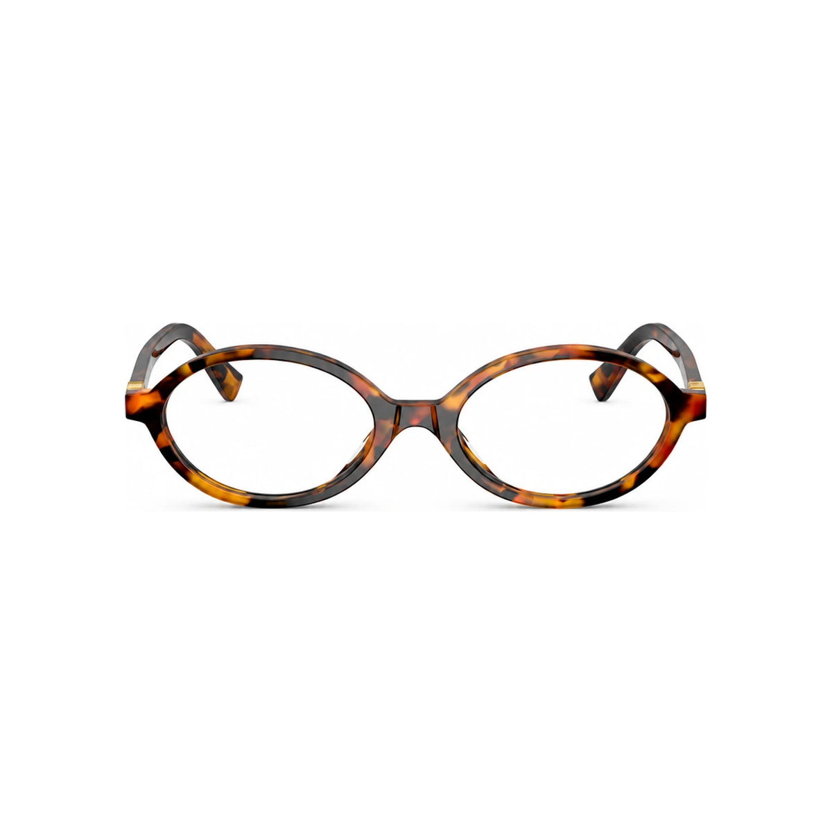 Miu Miu Havana Acetate Rectangular Eyeglasses MU01XV 19P1O1