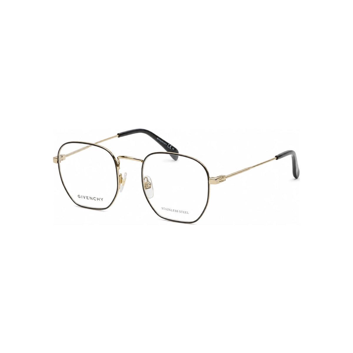 GIVENCHY Black Geometric Unisex Eyeglass Frames GV0115 2M2