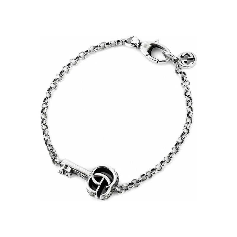 GUCCI Double G Key Bracelet Silver-Tone Jewelry