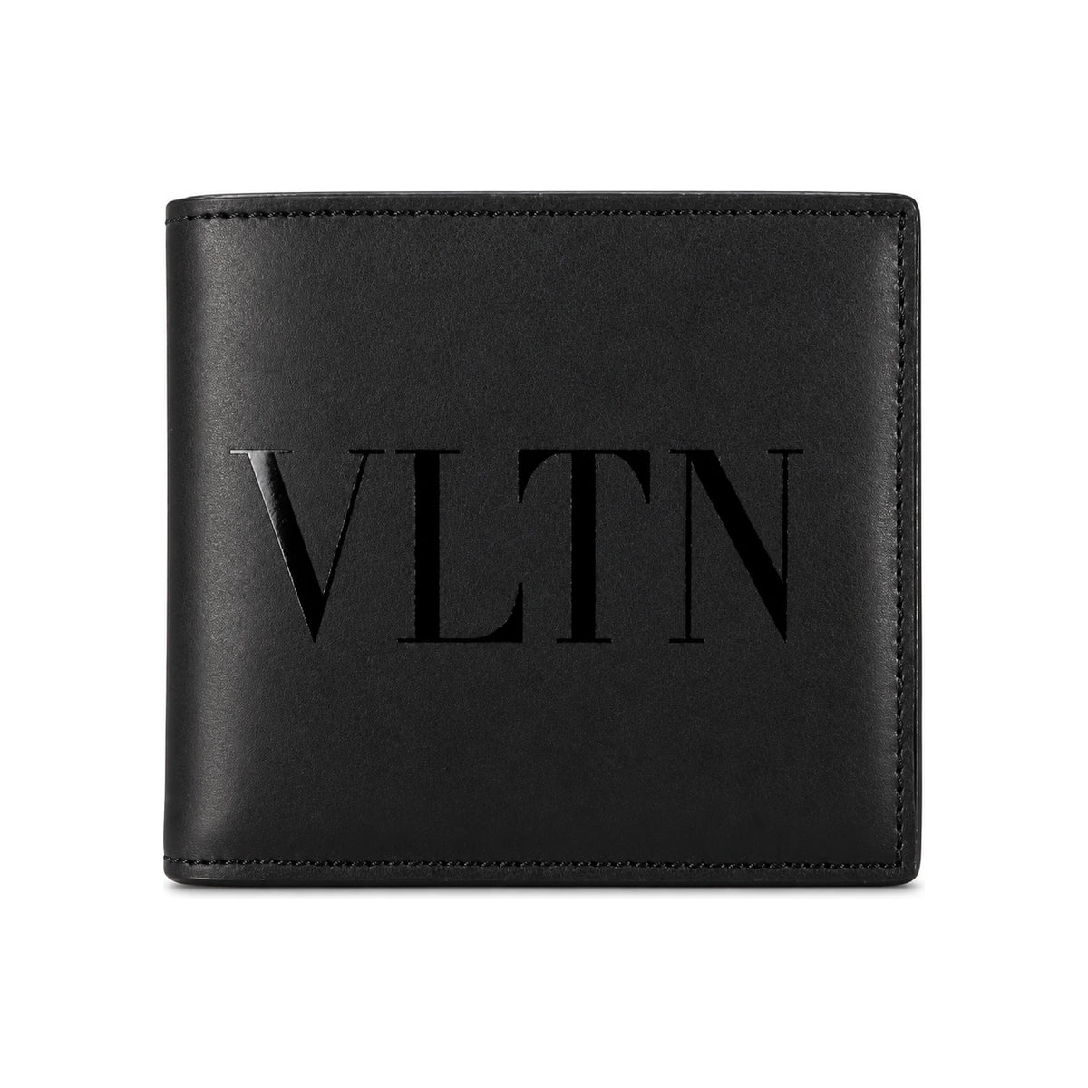 VALENTINO VLTN Logo Leather Compact Wallet P0654 VNA 0NO