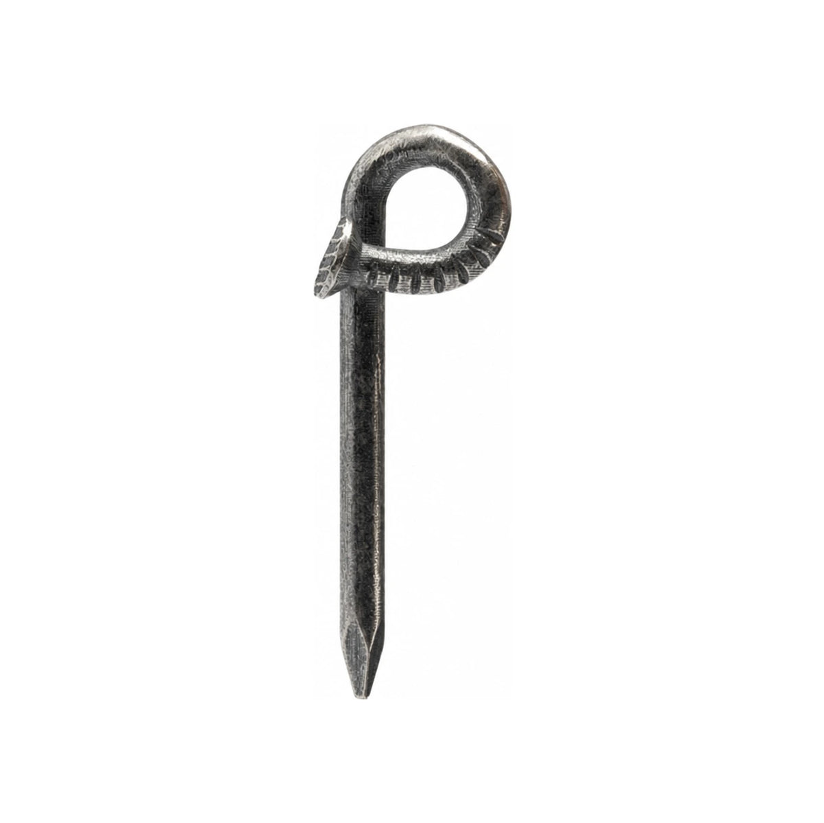 GUIDI Brushed Silver Nail Pendant G CI09