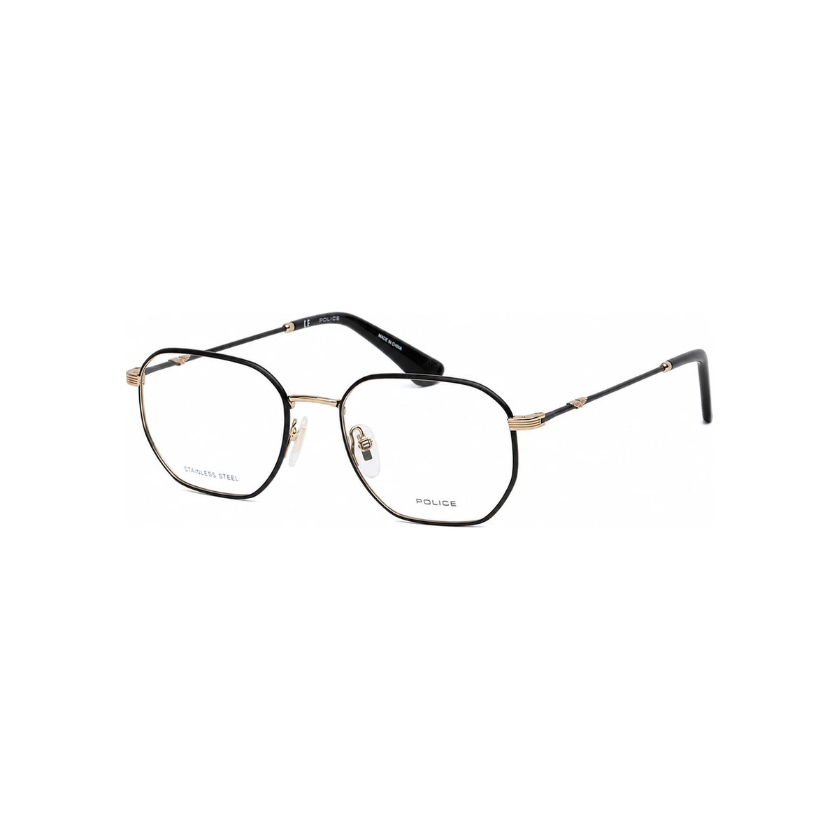 Police Unisex Metal Frame Eyeglasses ORIGINS LITE8 VPLD01 0302