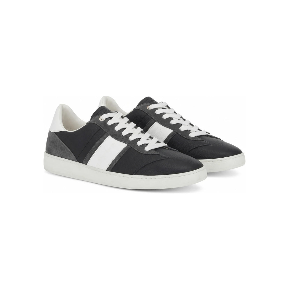 Ferragamo Achille Logo Low-Top Sneakers Black White 0763472