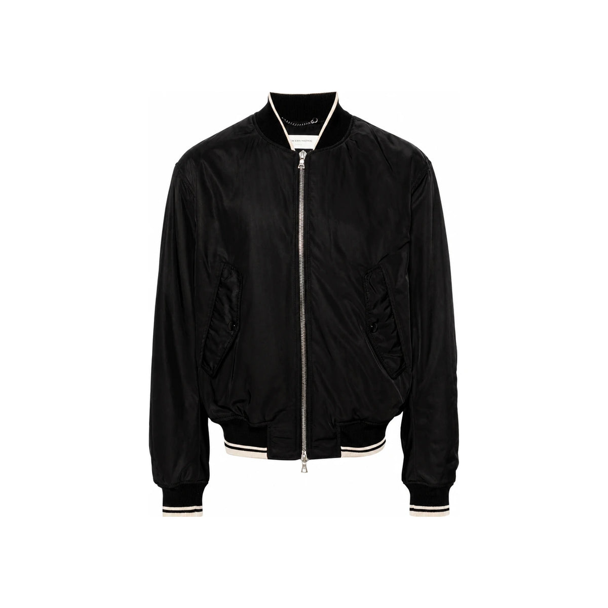 Dries Van Noten Men's Black Bomber Jacket 241 020517 8210 900