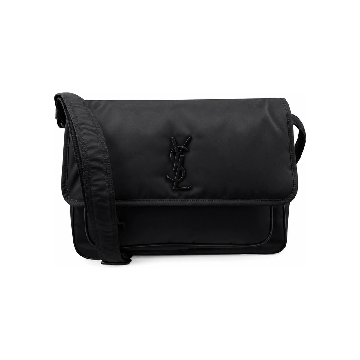 Saint Laurent Econyl Niki Messenger Bag Black Crossbody