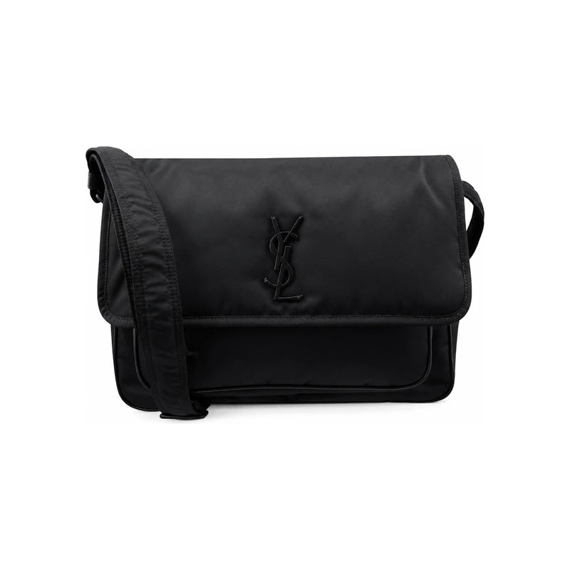 Saint Laurent Econyl Niki Messenger Bag Black Crossbody