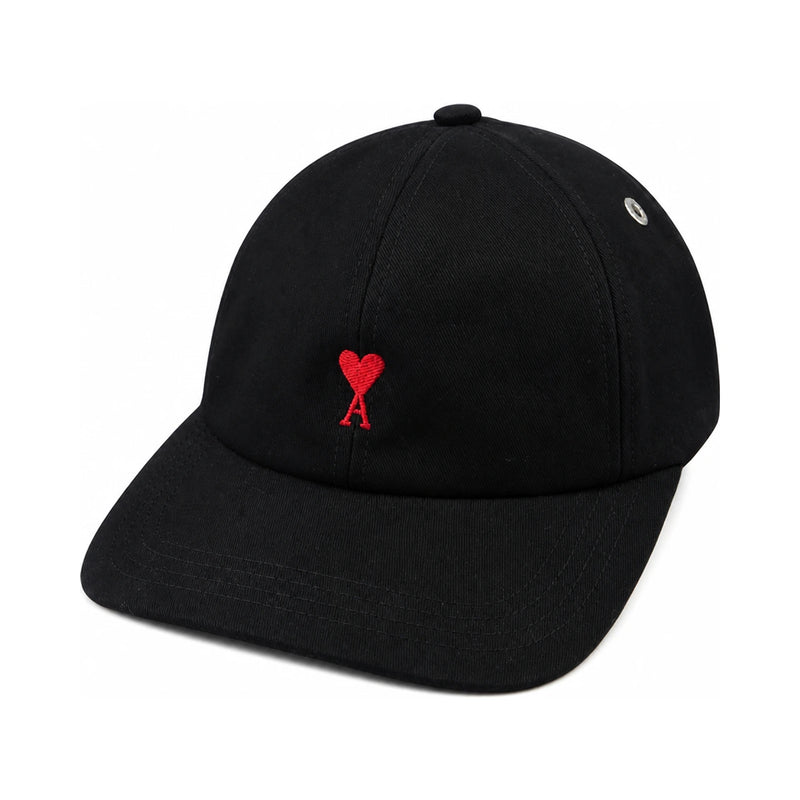 AMI Unisex Ami de Coeur Heart Logo Baseball Cap Black