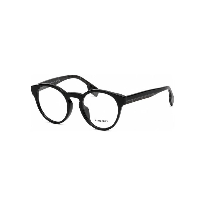 BURBERRY Round Acetate Eyeglass Frames Asian Fit Clear/Demi Brown BE2354F3996