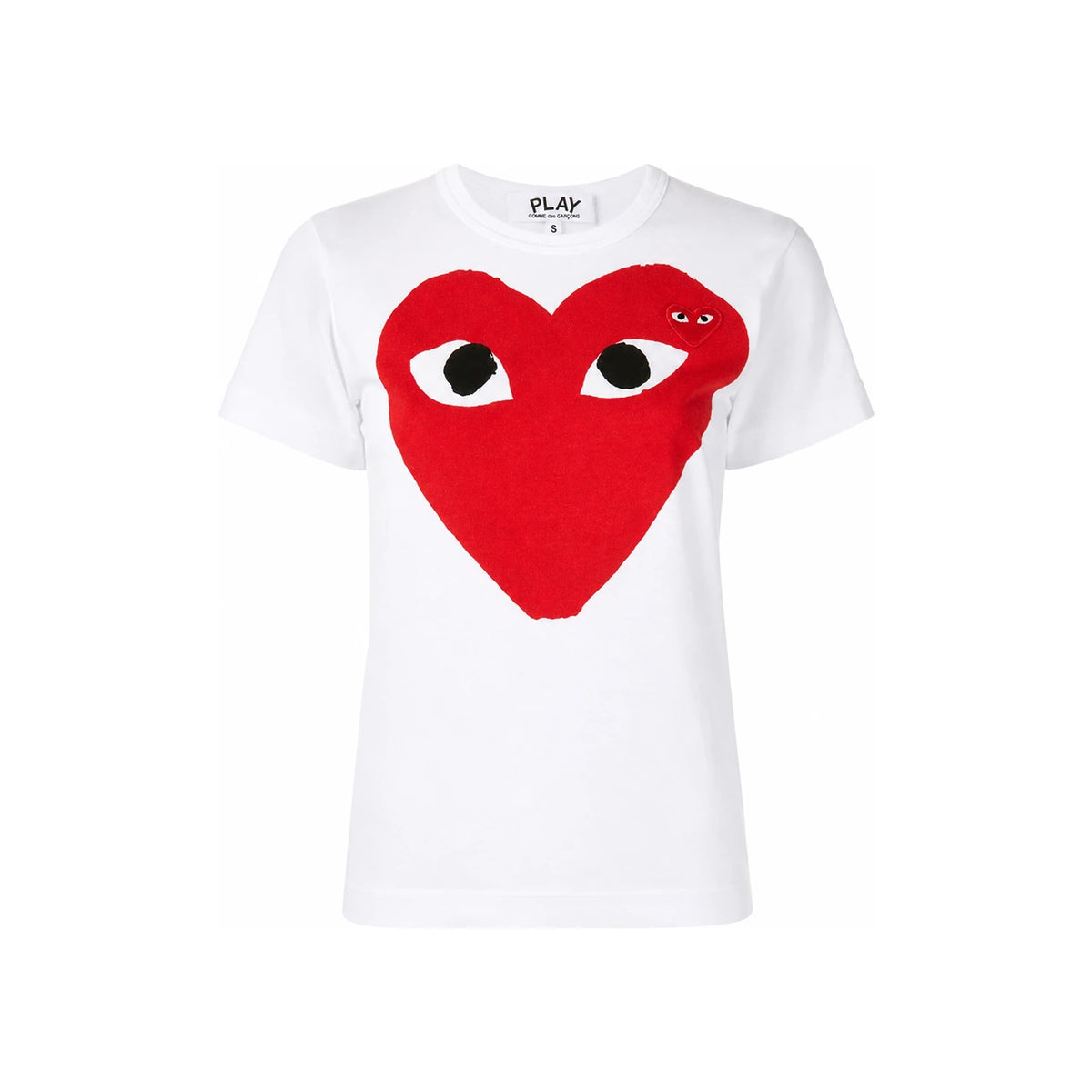 Comme des Garcons Red Heart Patch Short Sleeve T-Shirt Unisex AZ T025 051 1