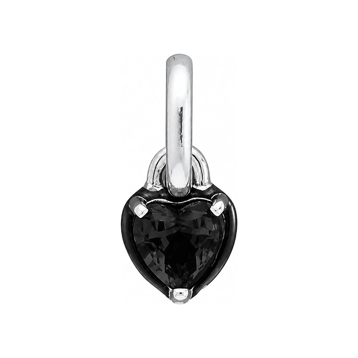 PANDORA Mini Me Black Chakra Heart Pendant Charm 793042C01