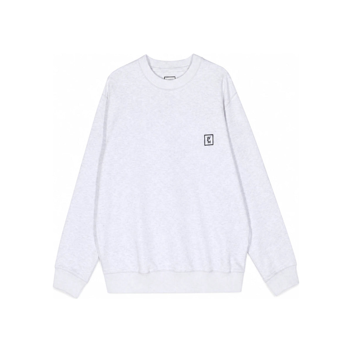 WOOYOUNGMI Cotton Back Logo Embroidered Sweatshirt Gray Men W241TS27 737G