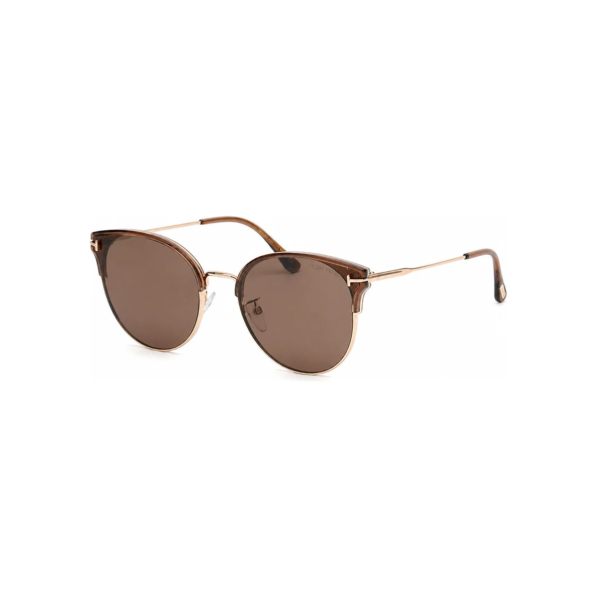 TOM FORD Round Clear Half-Rim Sunglasses Unisex Fashion TF898K 45E