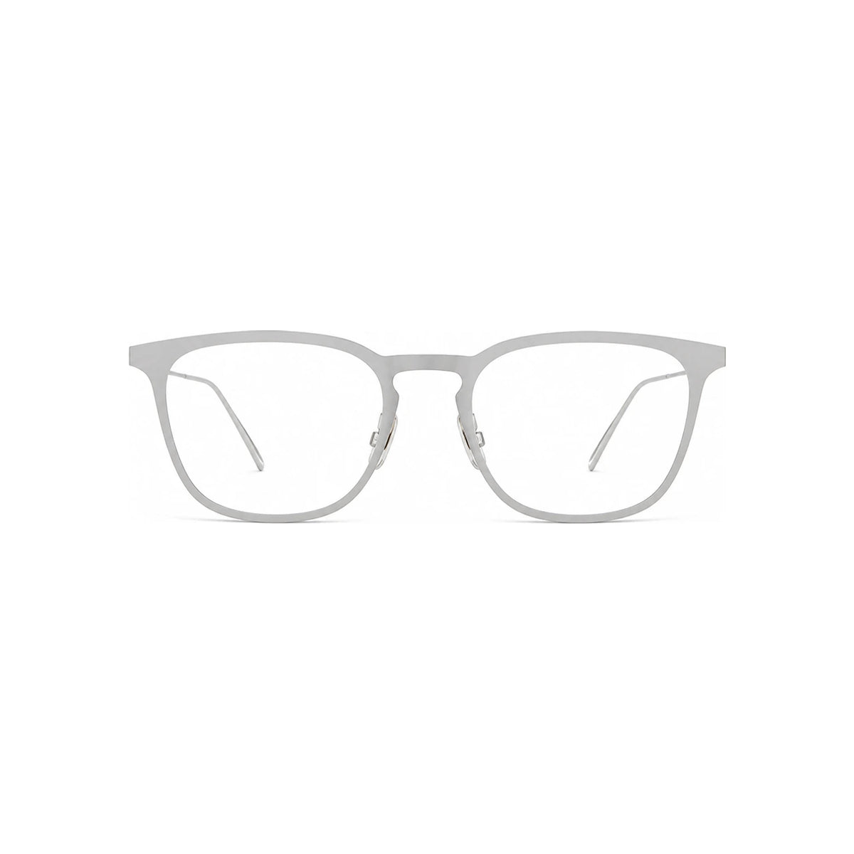 DIOR Matte Silver Lightweight Metal Eyeglass Frames Unisex DIOR0214 R81