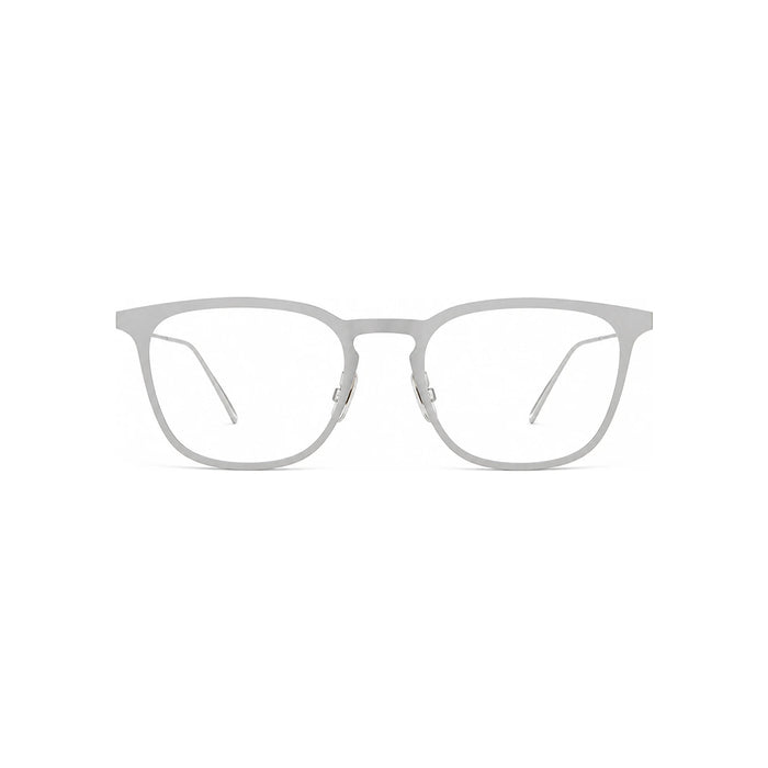 DIOR Matte Silver Lightweight Metal Eyeglass Frames Unisex DIOR0214 R81