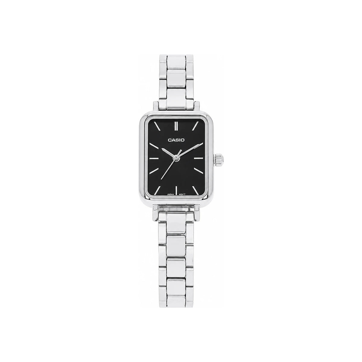 Casio Analog Square Metal Women’s Watch Silver Tone