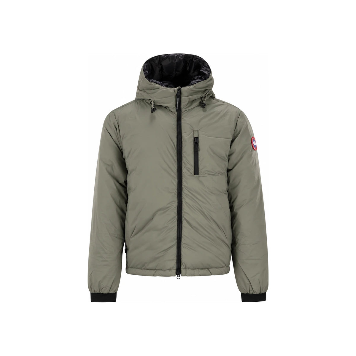 Canada Goose Lodge Down Hoodie Matte Finish Black Outerwear