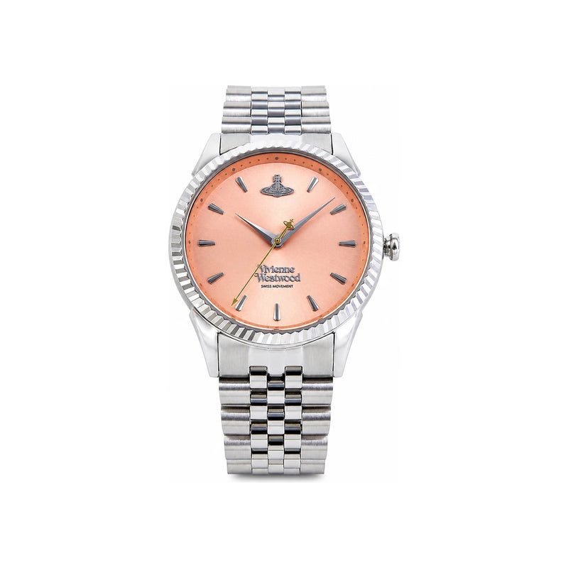 Vivienne Westwood Peach Silver Tone Metal Women’s Watch VV240PHSL