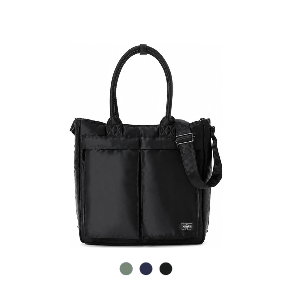 PORTER Tanker Carrying Tote Bag Black Nylon Men 622 19839