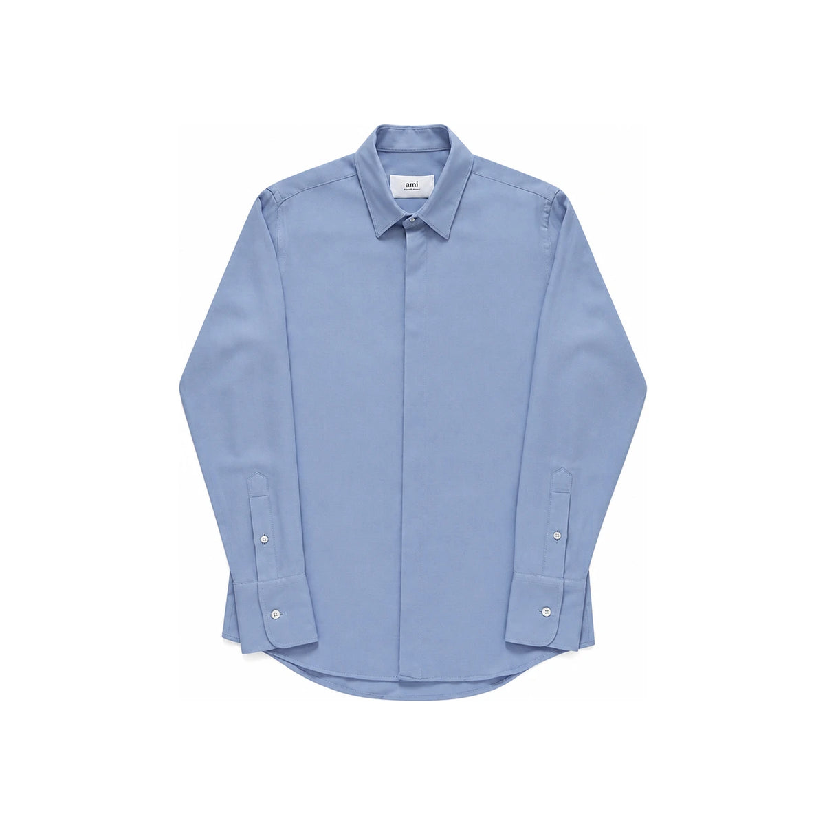 AMI Heart Back Logo Classic Long-Sleeve Shirt Unisex USH004 WV0042 484
