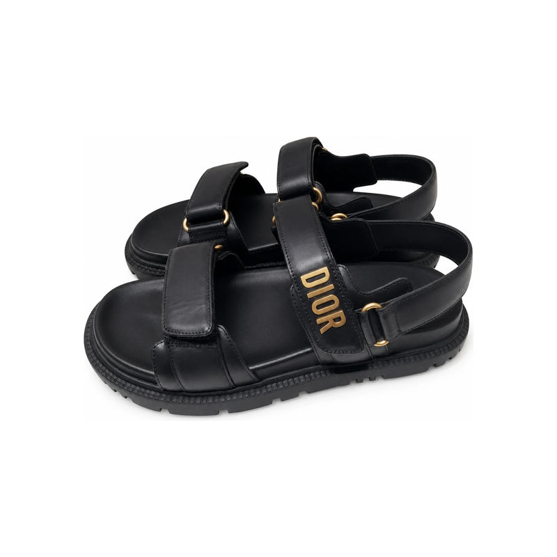 DIOR Dioract Women's White Lambskin Leather Sandals