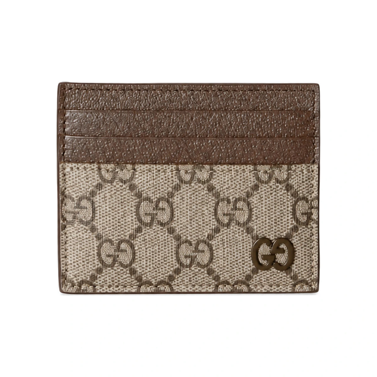 GUCCI Bicolor GG Beige Card Case Wallet 795230 FACQC 9773