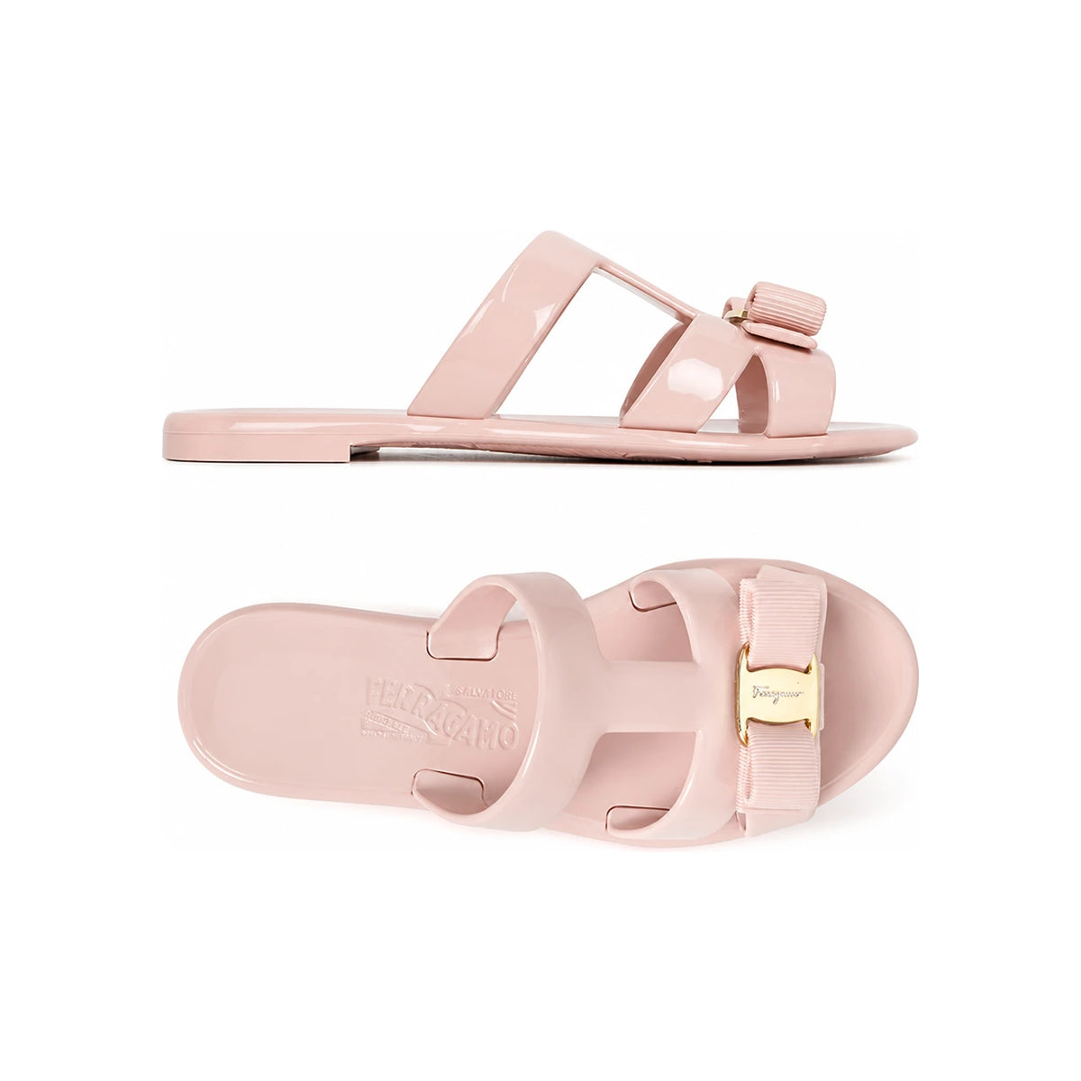 Ferragamo Baby Pink LYLIA J Mule Sandals 0755970