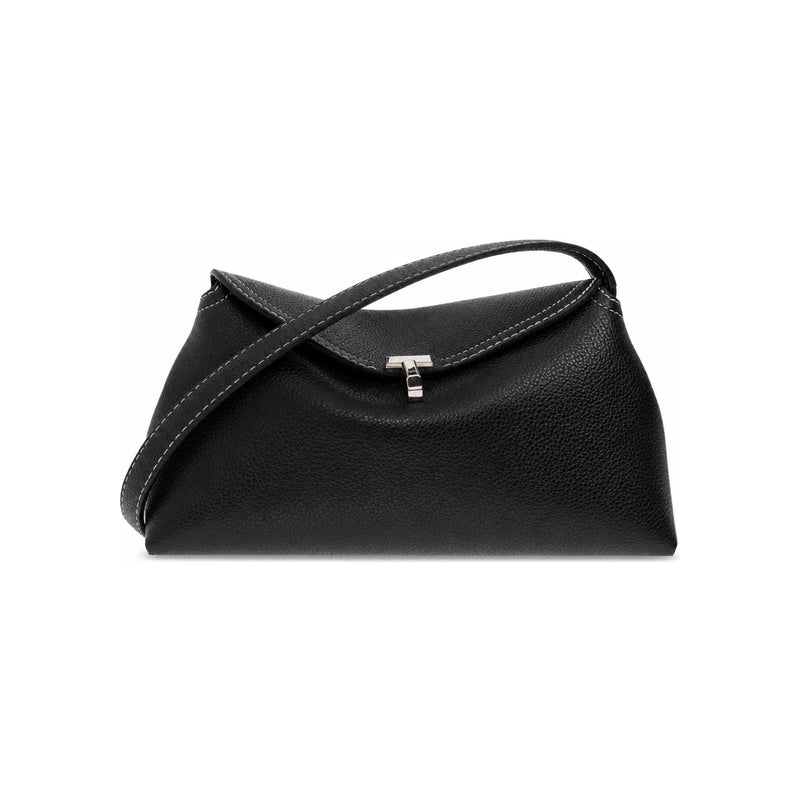 Toteme T-Lock Leather Shoulder Bag Black Women’s 234 WLGBG423 LE0030