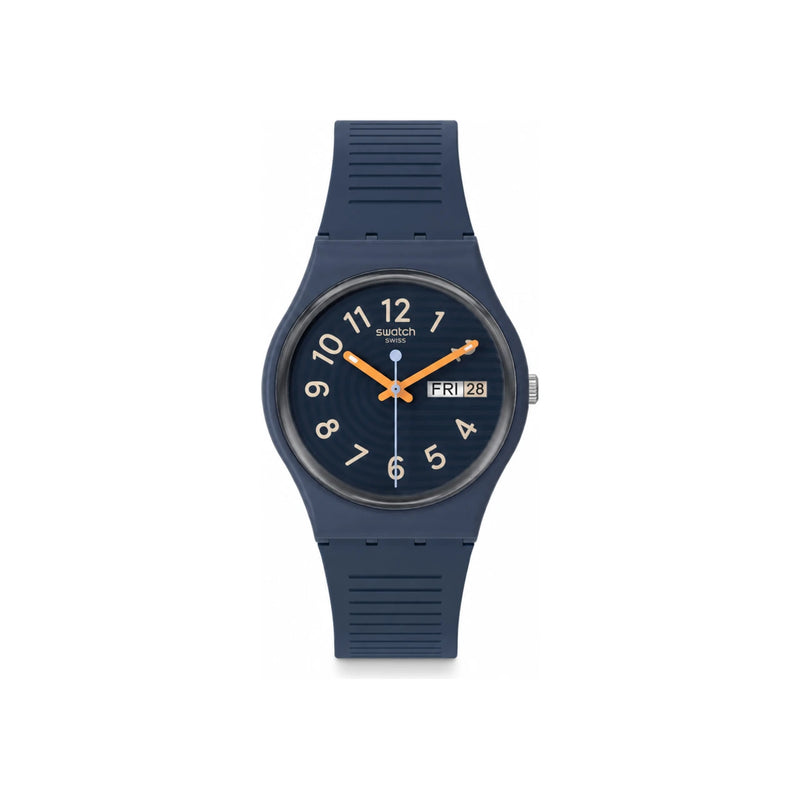 Swatch Women’s Watch Urethane Band Rub SO28I700 ESSENTIALS TRENDY LINES AT NIGHT