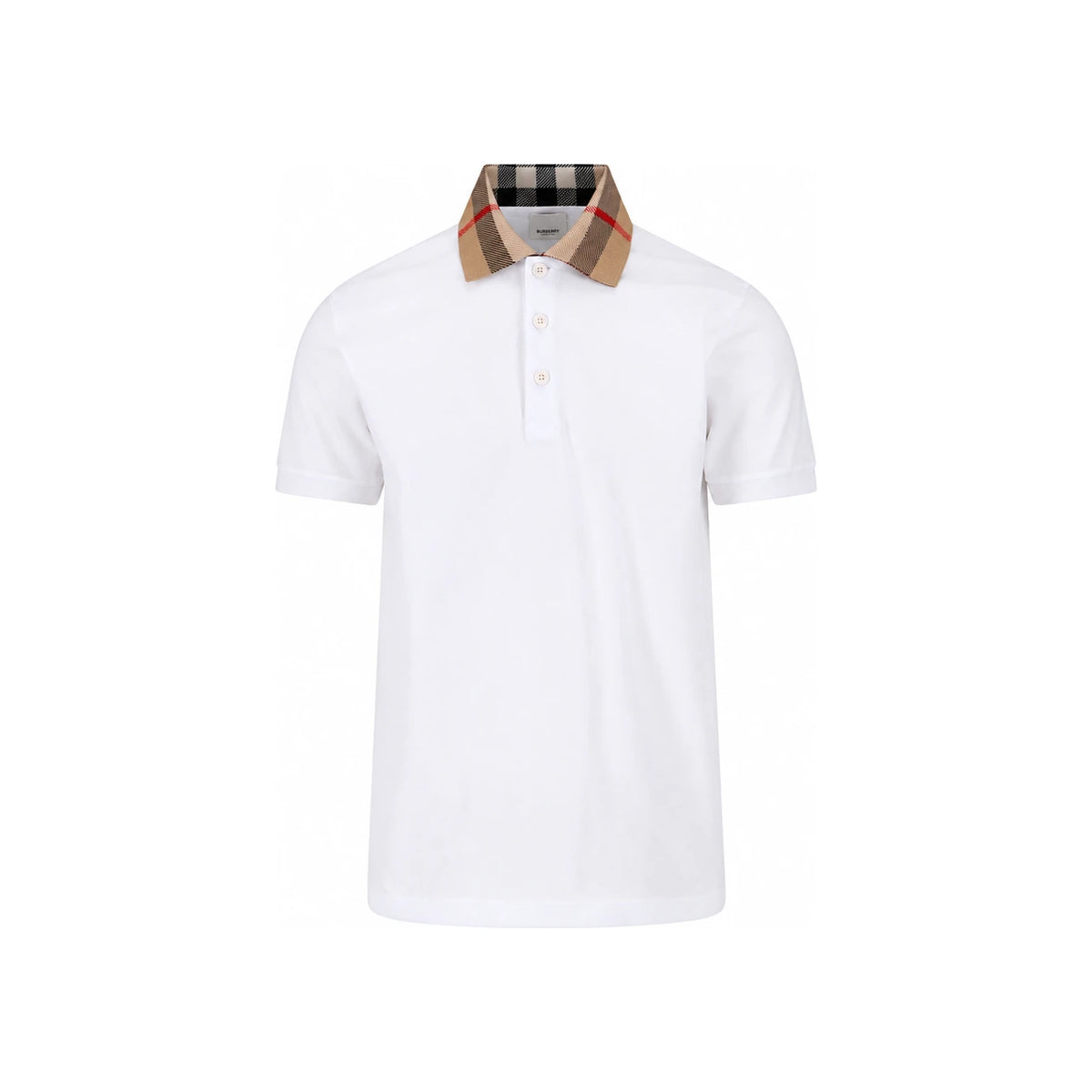 BURBERRY Check Cotton Short Sleeve Shirt for Men