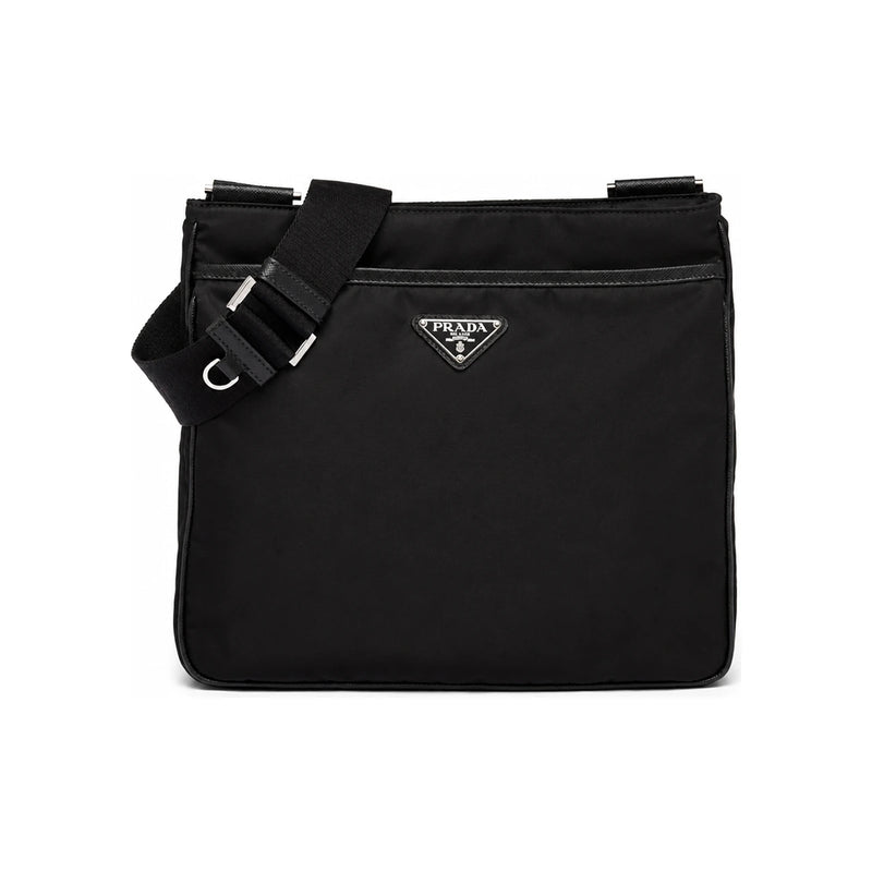 PRADA Re-Nylon Messenger Bag Black Crossbody