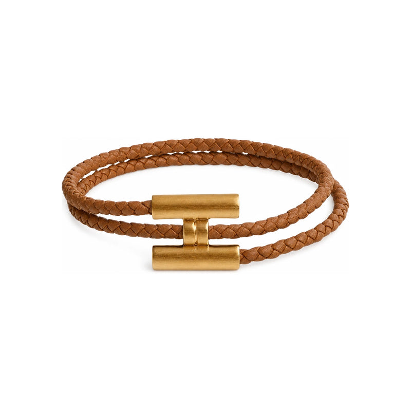 HERMES Men’s Tournis Tressee Bracelet Gold-Tone H068406FM