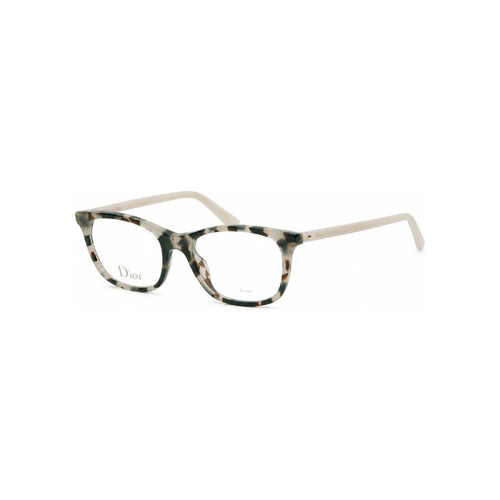 DIOR Havana White Acetate Unisex Eyeglass Frames MONTAIGNE18 C9K